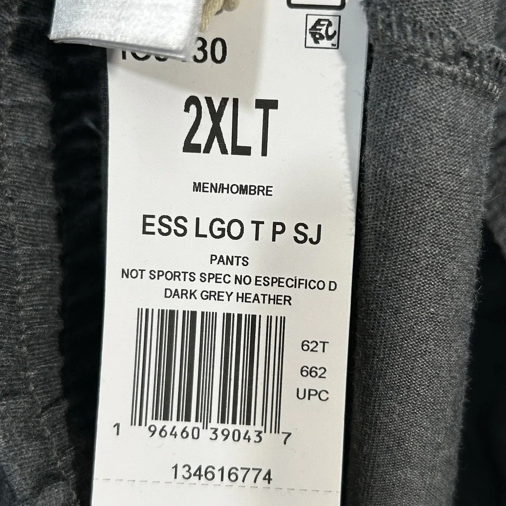 adidas Men's Tapered Jersey Jogger Pants Size 2XLT (39X33